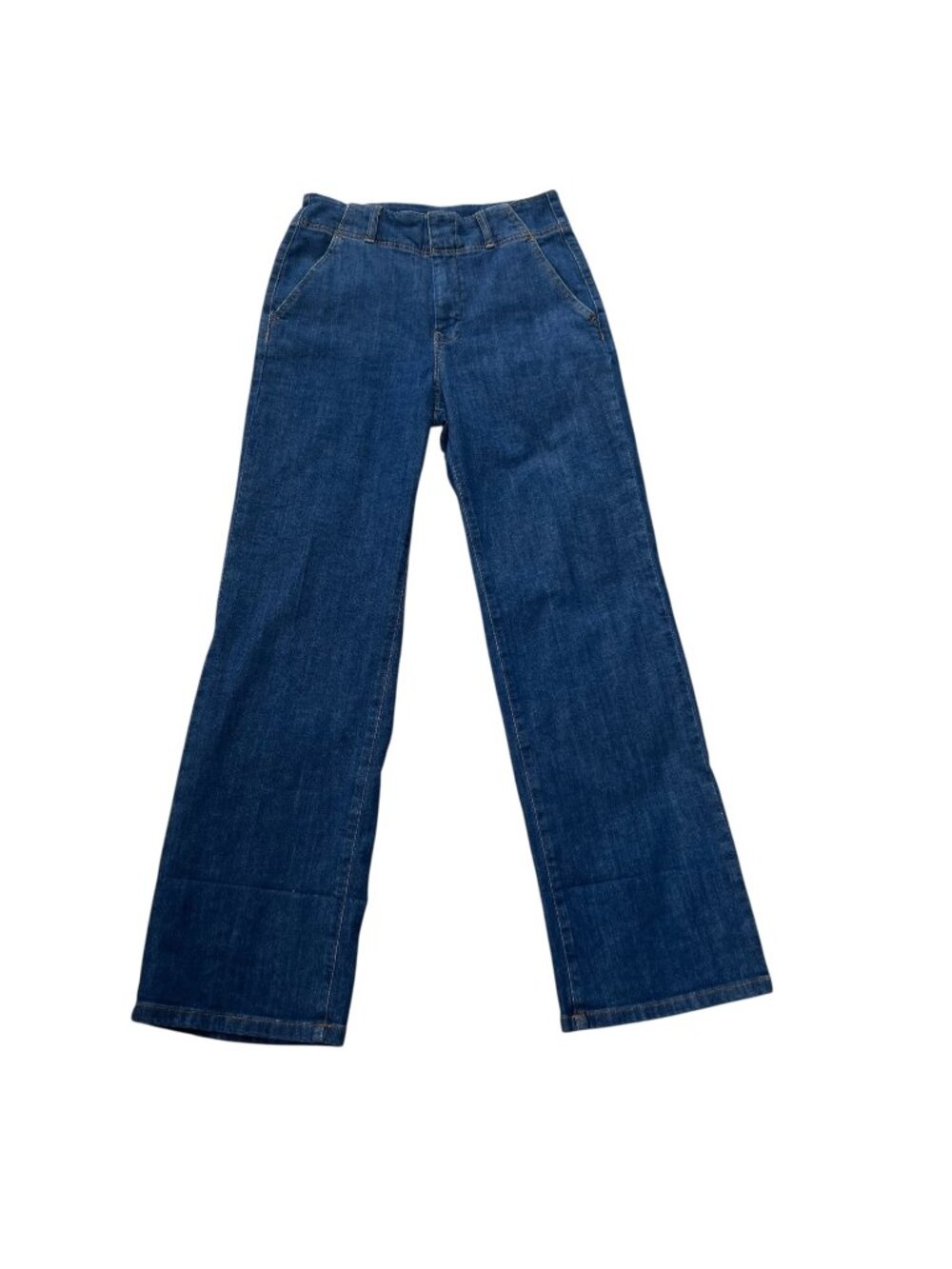 Anthropologie Pilcro Womens Blue Denim Wide-Leg Jeans Size 28